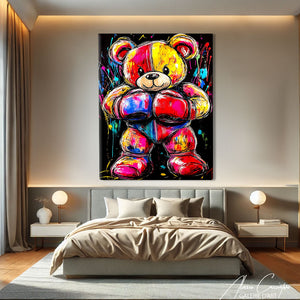 Tableau peinture salon
