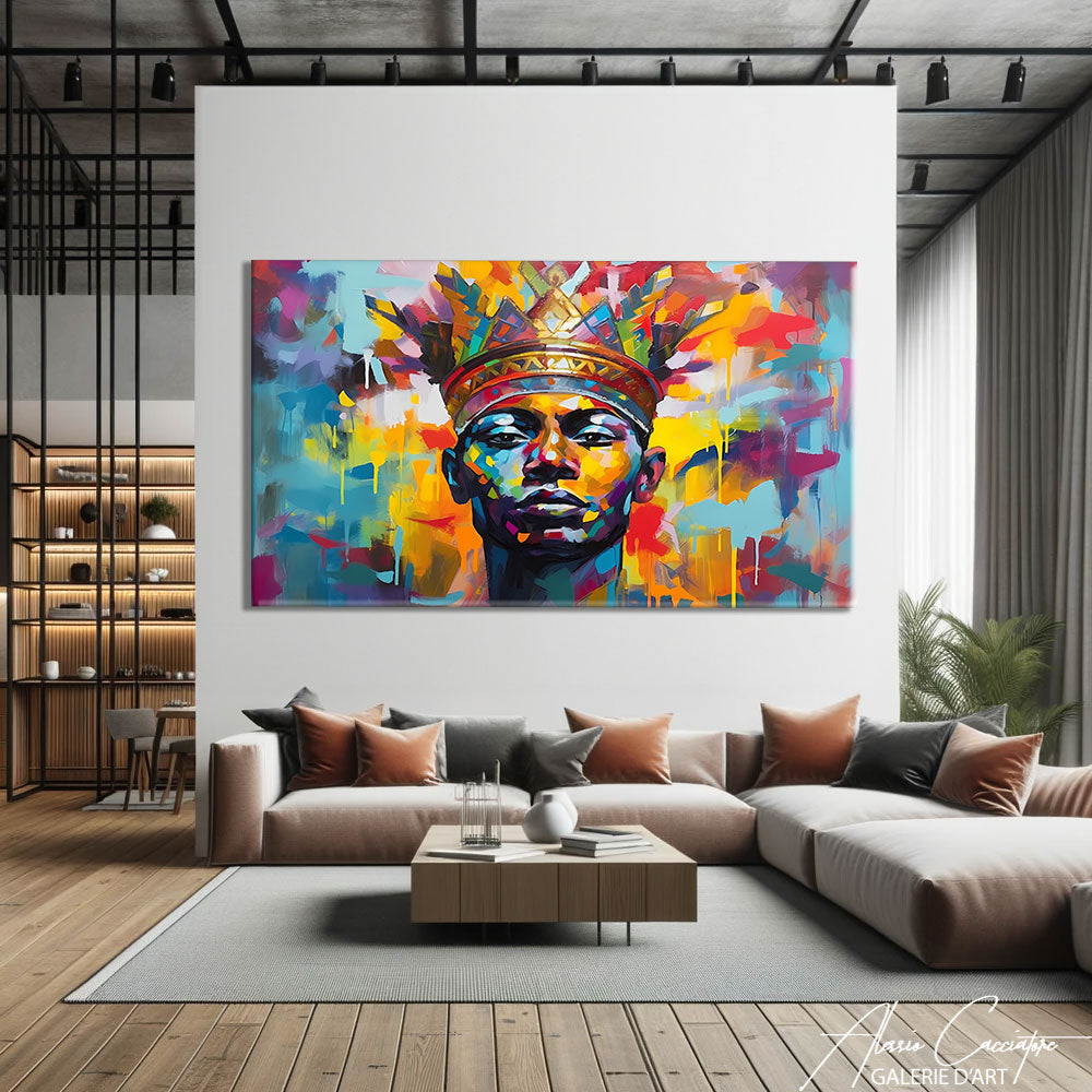 tableau africain peinture