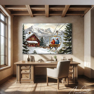 Affiche Neige Ski