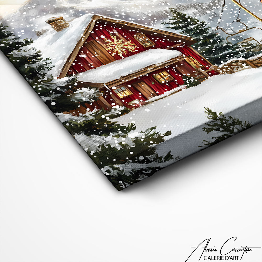 Art Mural Neige Ski