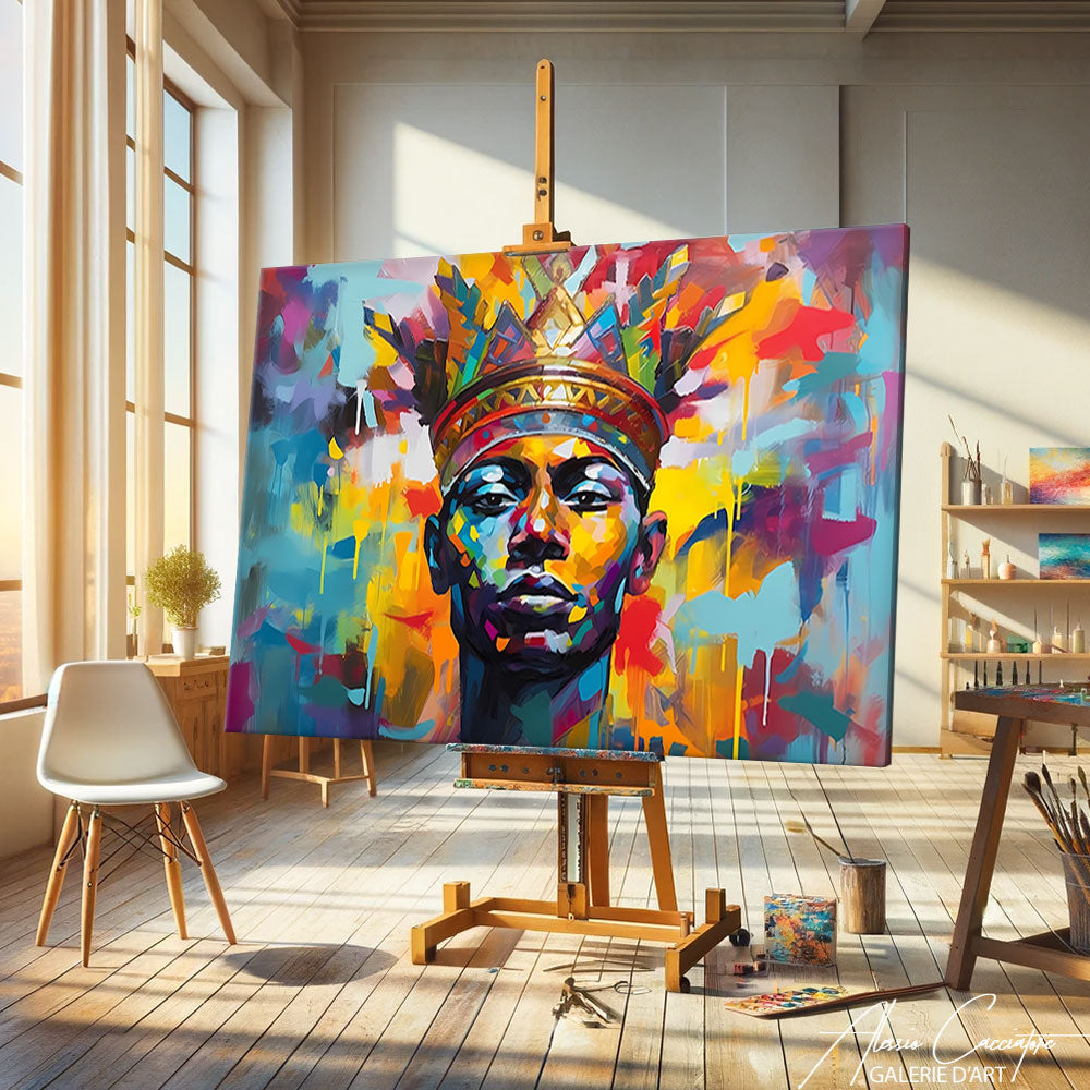 tableau africain coloré