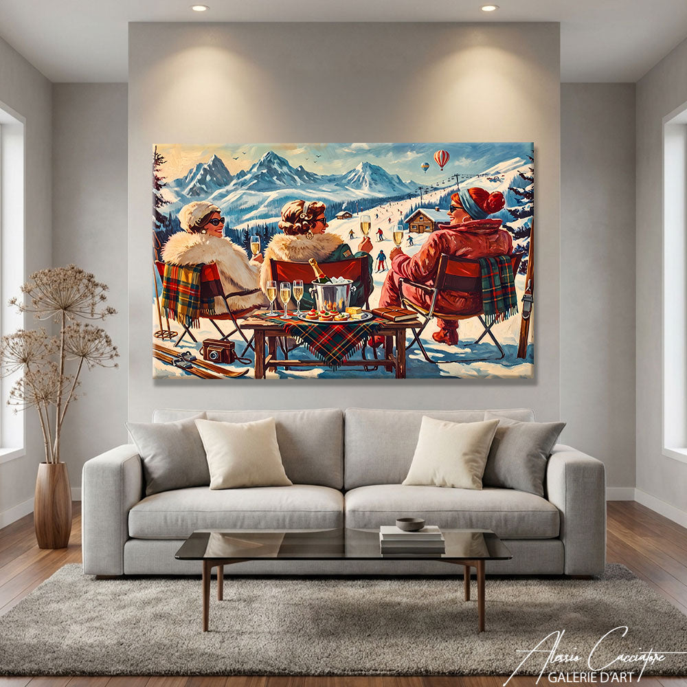 Peinture Peinture Hiver