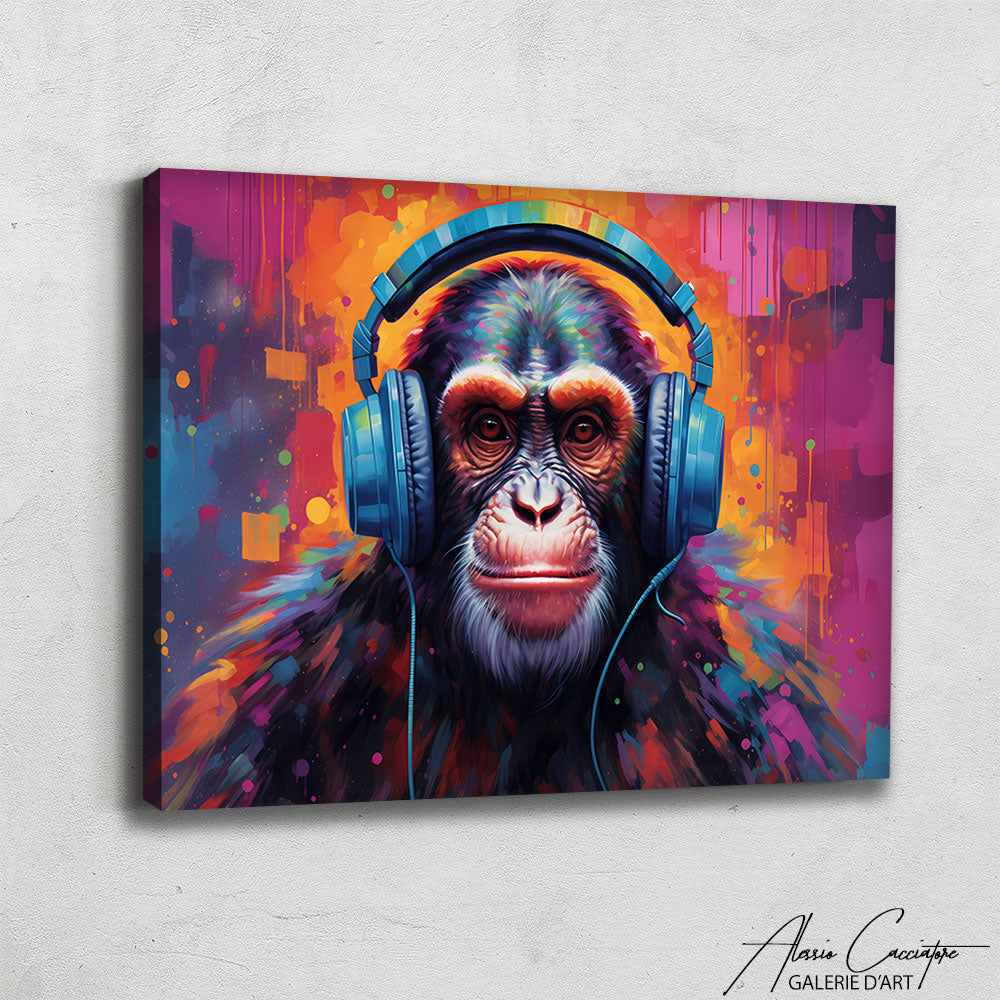 Toile Singe Casque