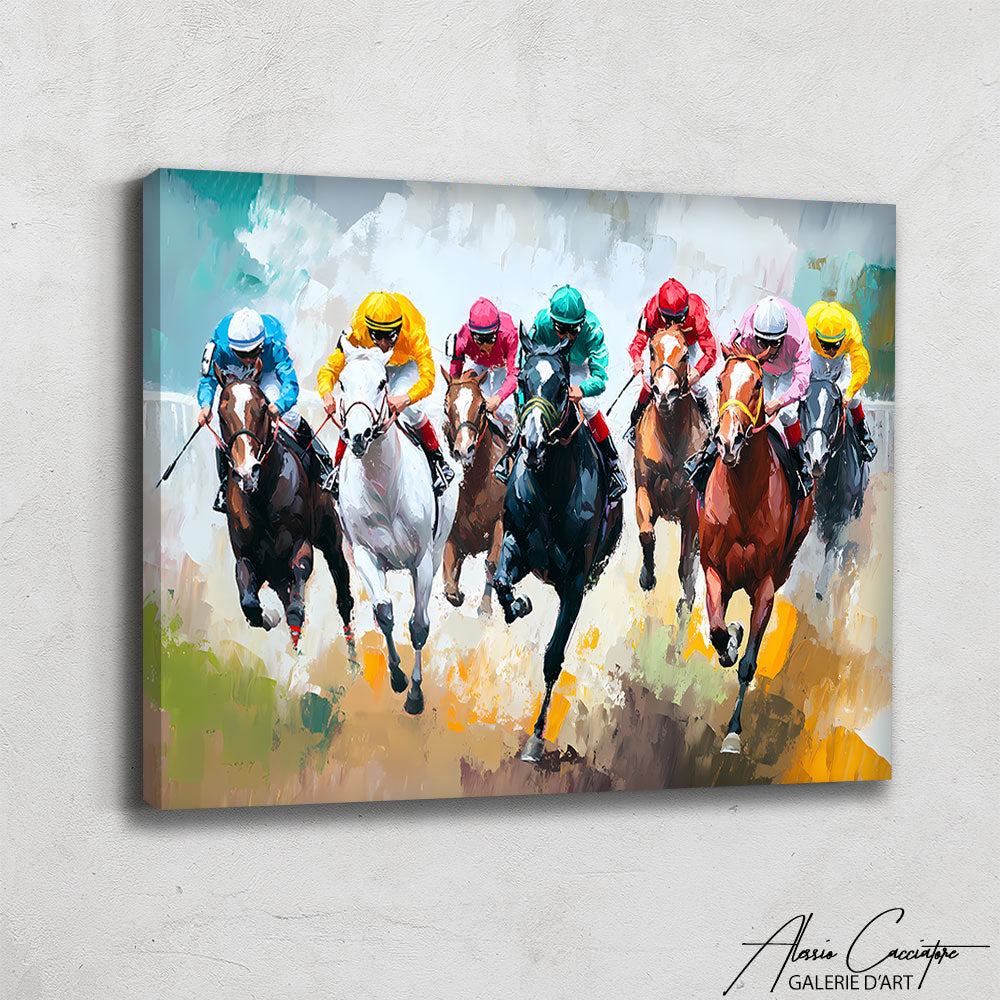Tableau Cheval Course