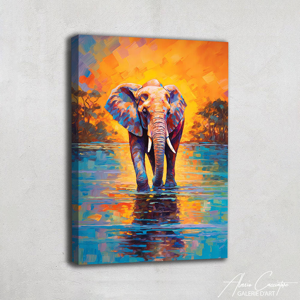 Peinture Couleur Éléphant