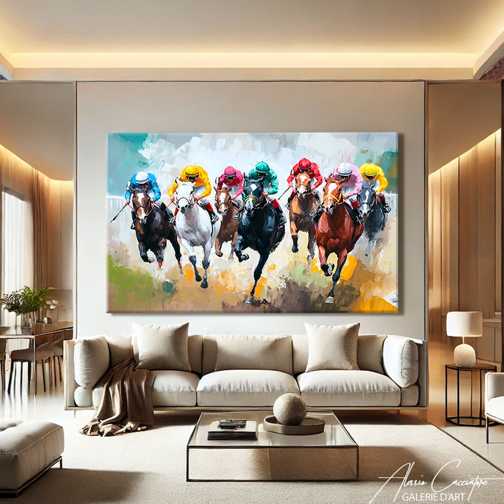 Tableau Cheval Course