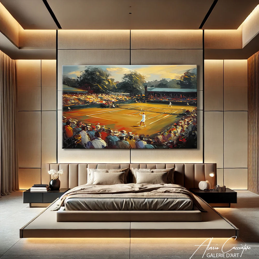 Tableau terrain de tennis