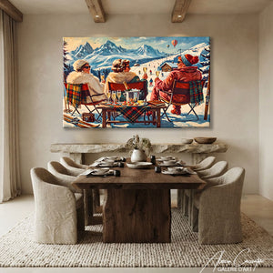 Affiche Peinture Hiver