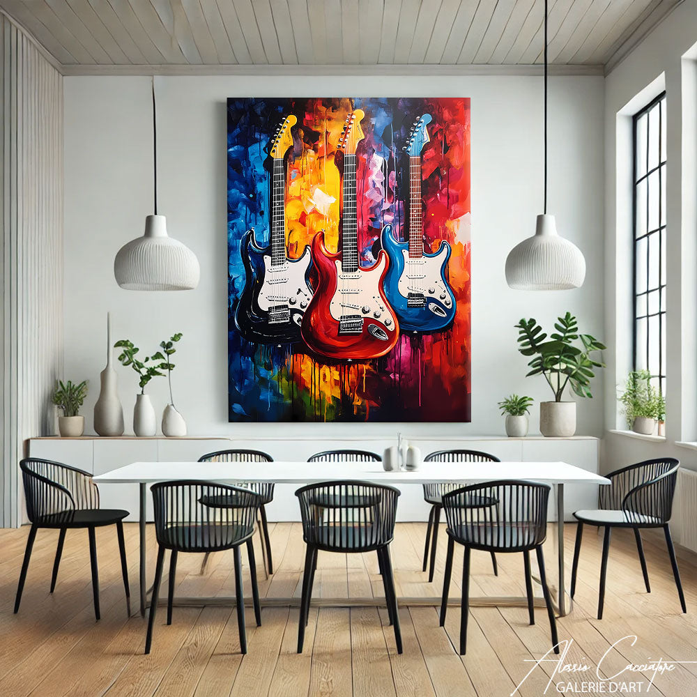 Tableau art déco salon
