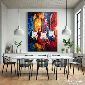 Tableau art déco salon
