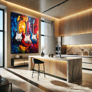 Grand tableau décoratif pour salon
