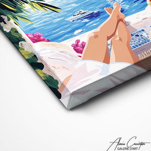 Art Mural Paysage Mediterranee