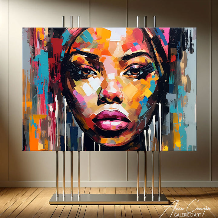 peinture de femme africaine