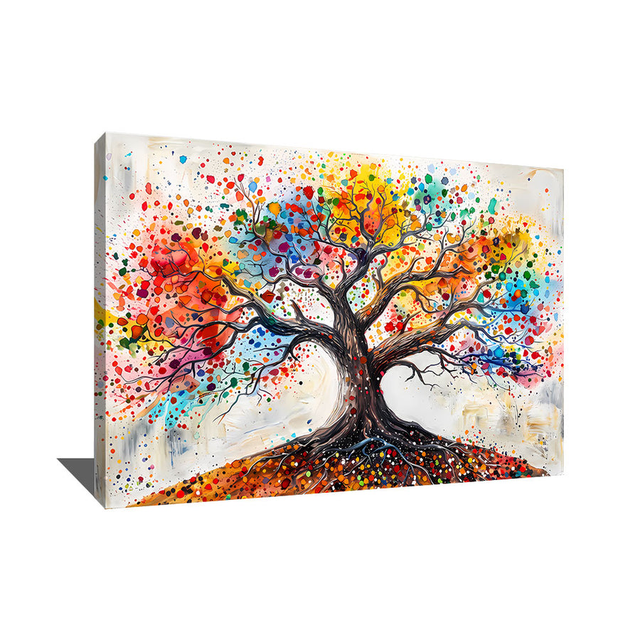 TABLEAU ARBRE DE VIE BLANC