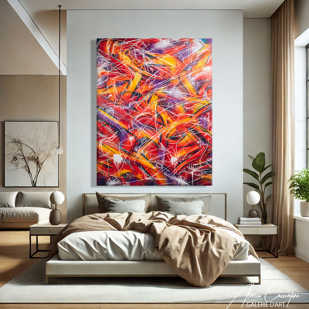 Tableau Graffiti Coloré