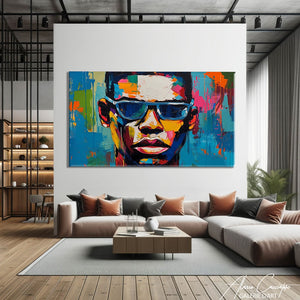 tableau homme africain