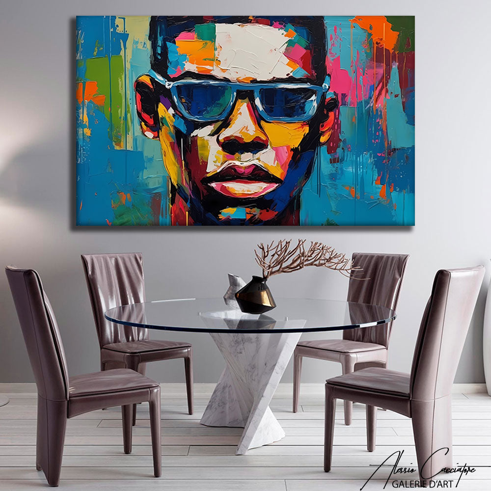 tableau africain pop art