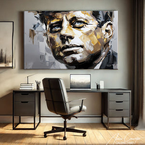 Tableau JFK Abstrait