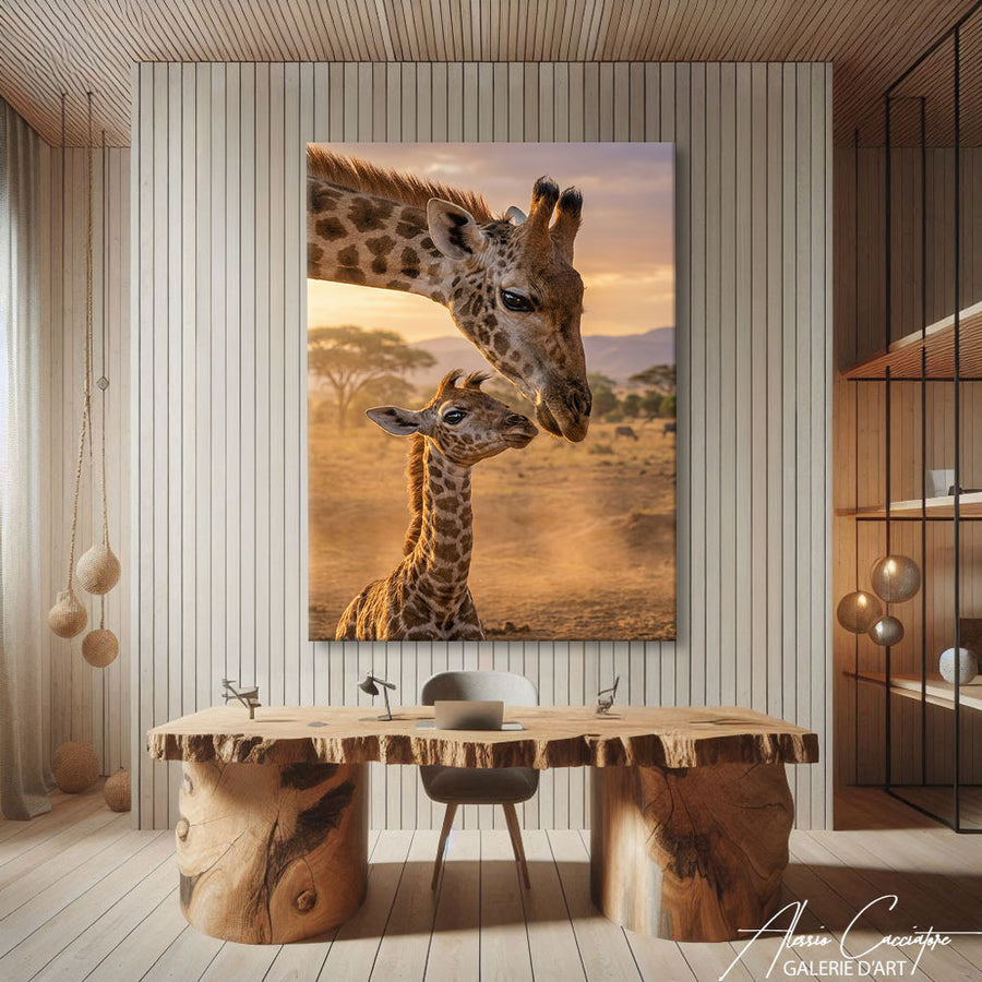 TABLEAU GIRAFE IMAGE – mise en situation