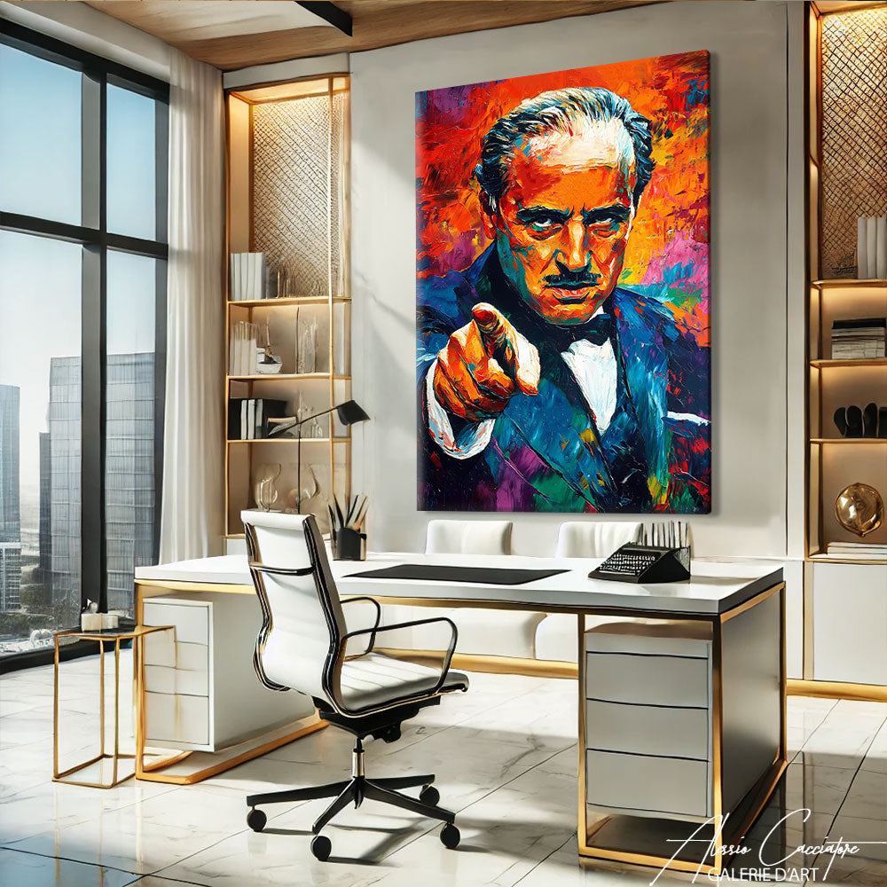 Tableau peinture salon
