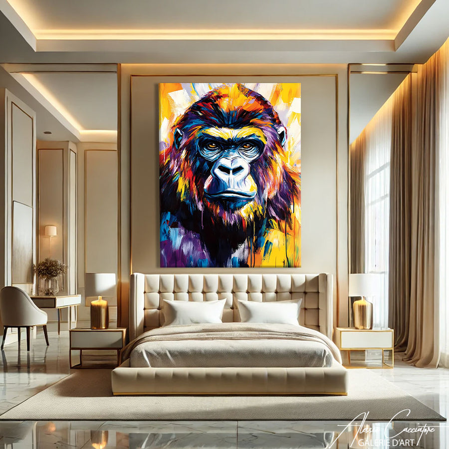Peinture Gorille – mise en situation