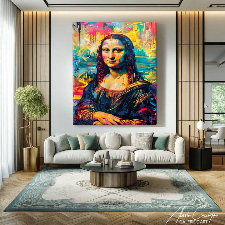 tableau mona lisa pop art