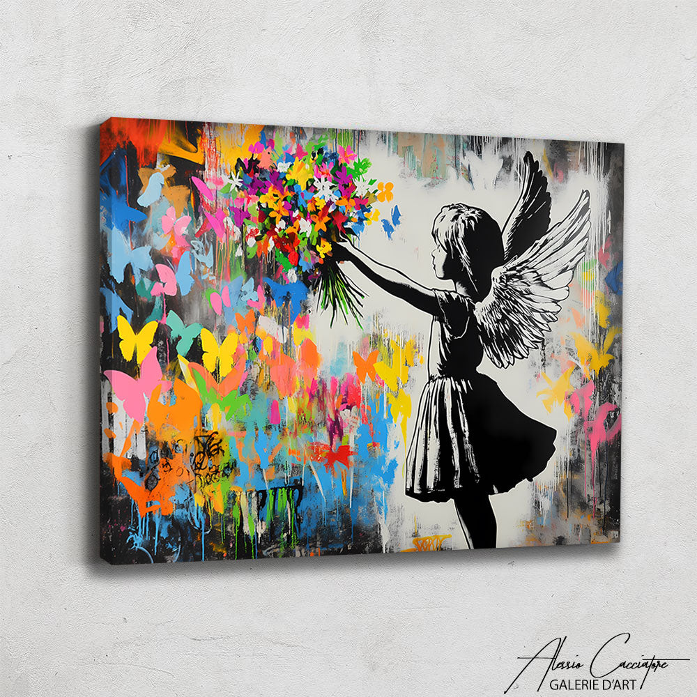 Tableau Graffiti Banksy
