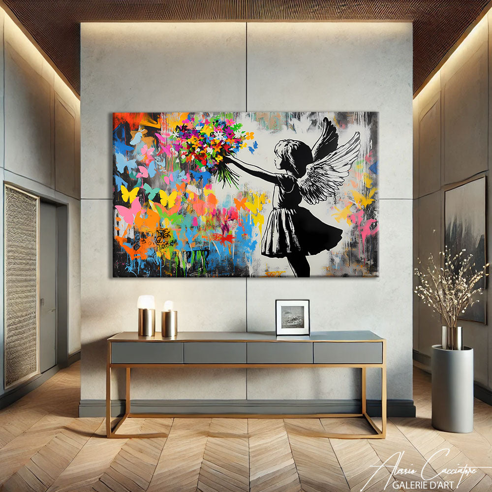 Tableau Graffiti Banksy
