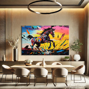 Tableau Cheval Course