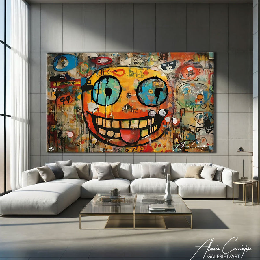tableau street art original – mise en situation