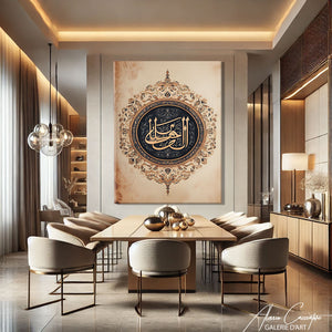 Toile calligraphie arabe
