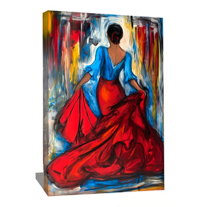 TABLEAU DANSEUSE FLAMENCO ABSTRAIT