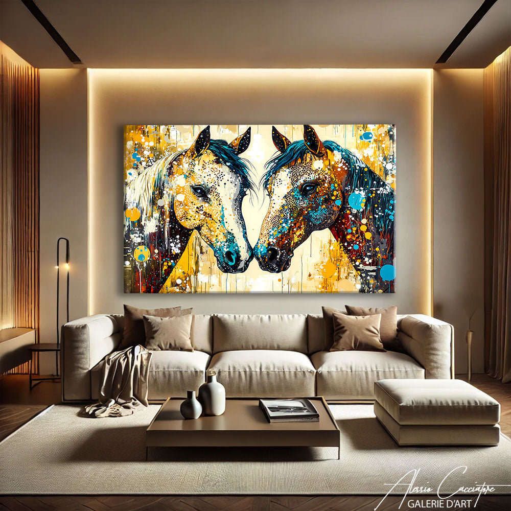 Tableau Cheval Coloré