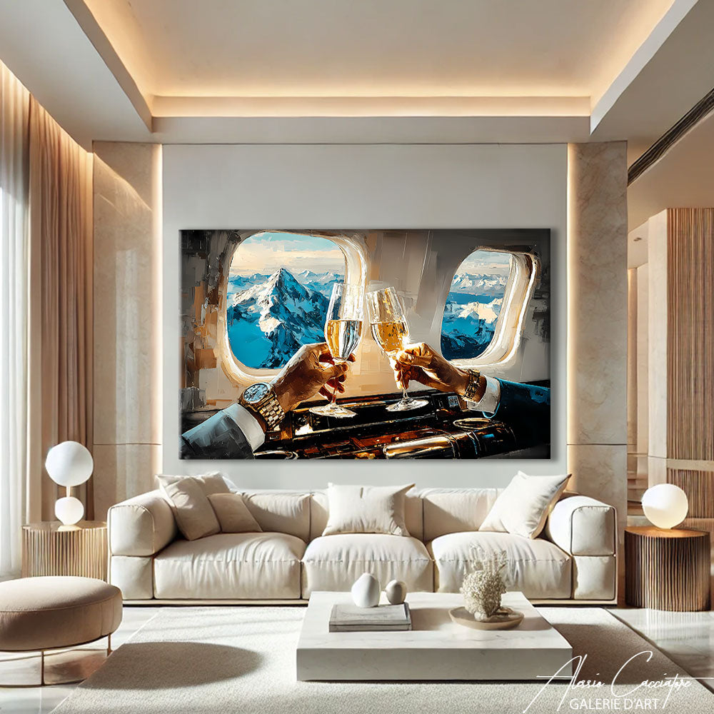 Tableau luxe champagne