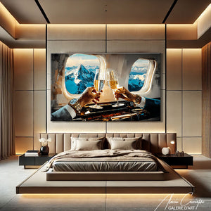 Tableau luxe champagne