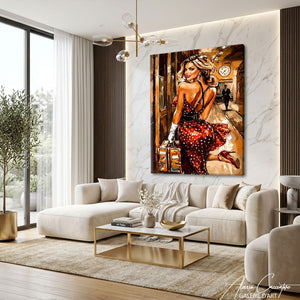Décoration Murale Femme Glamour