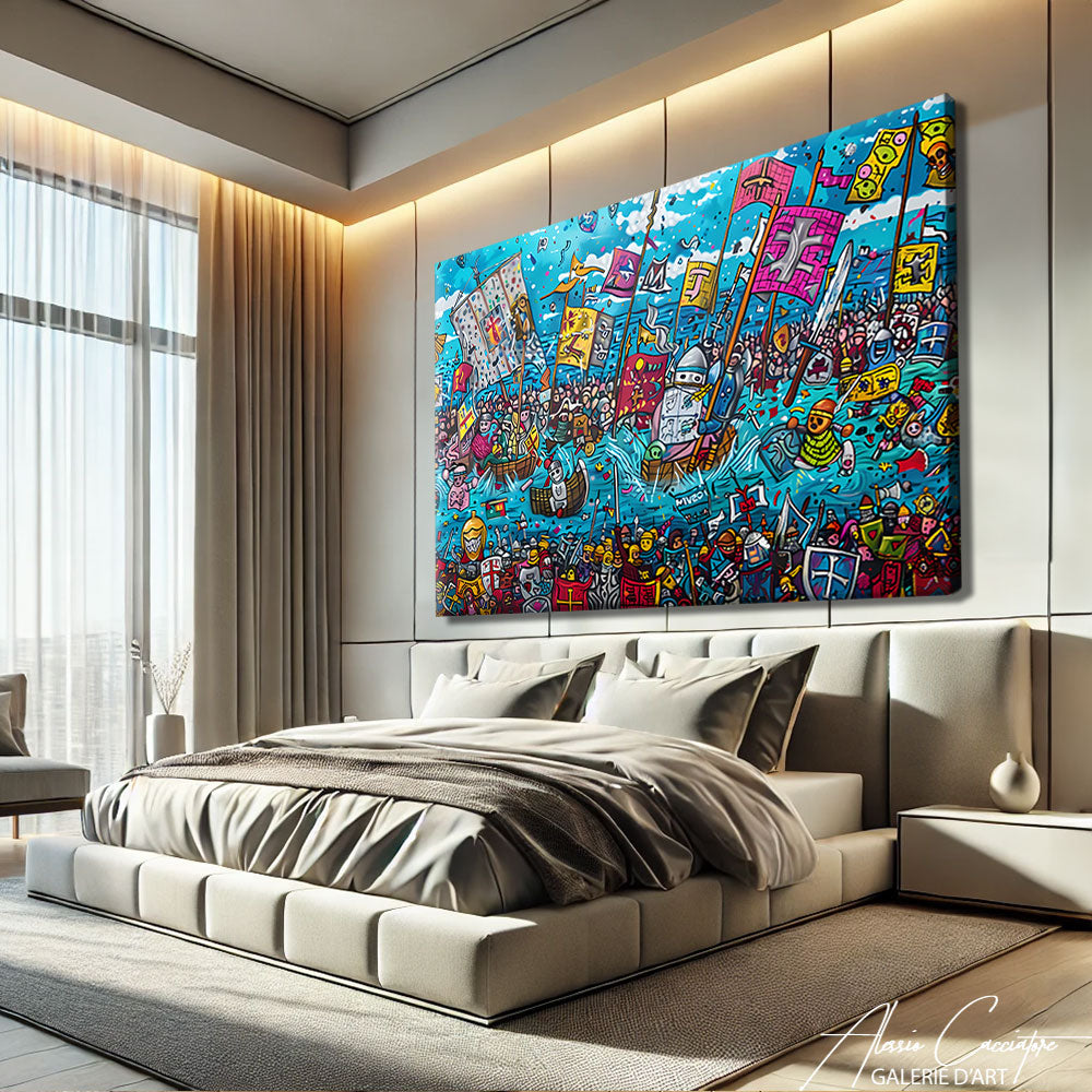 Tableau Pop Art Abstrait

