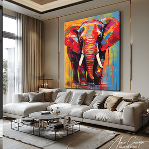 tableau éléphant moderne 