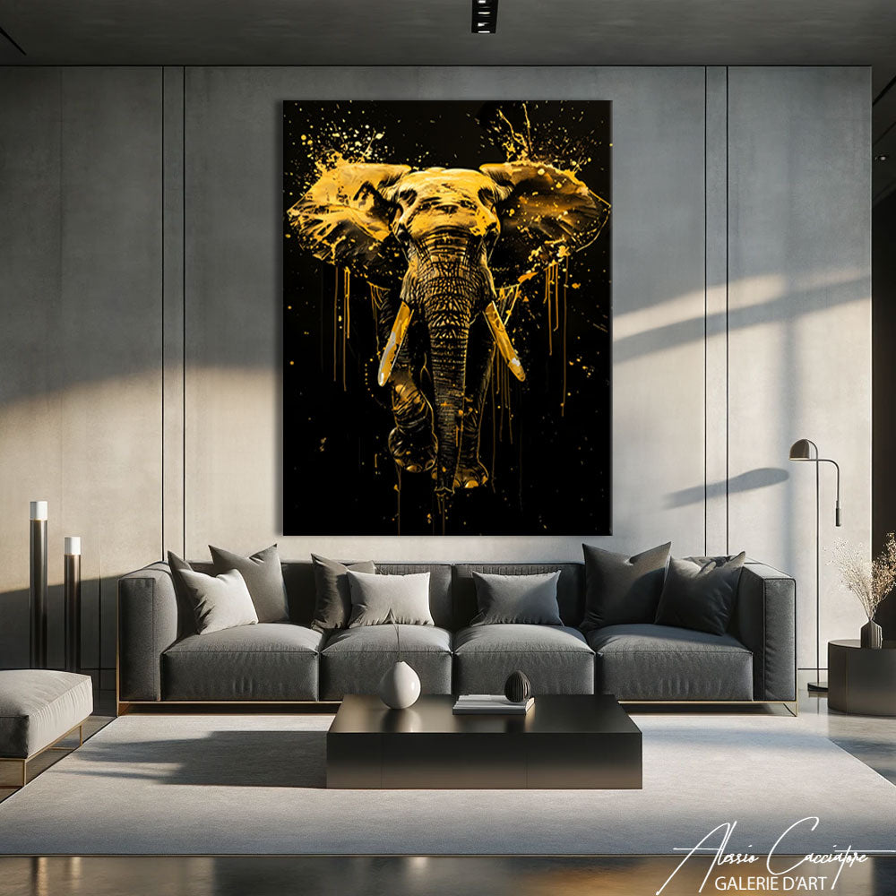 Tableau Avec Un Éléphant