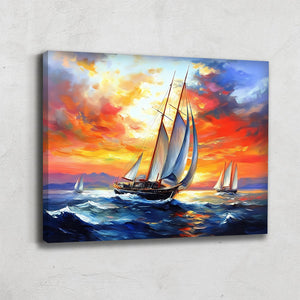 TABLEAU ABSTRAIT MARINE