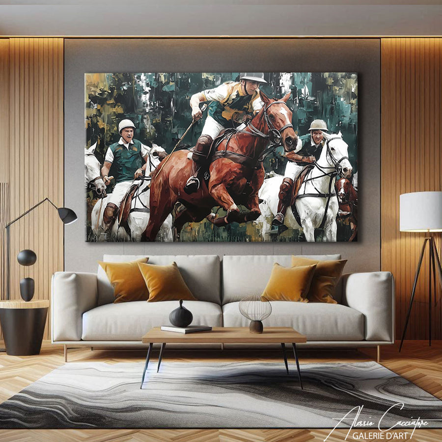 Tableau Joueurs De Polo – mise en situation