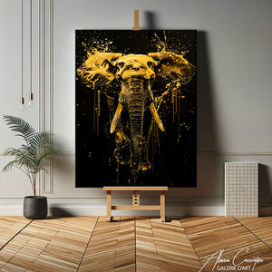 tableau éléphant moderne