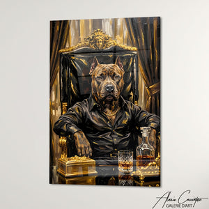 Cadre Chien Habillé