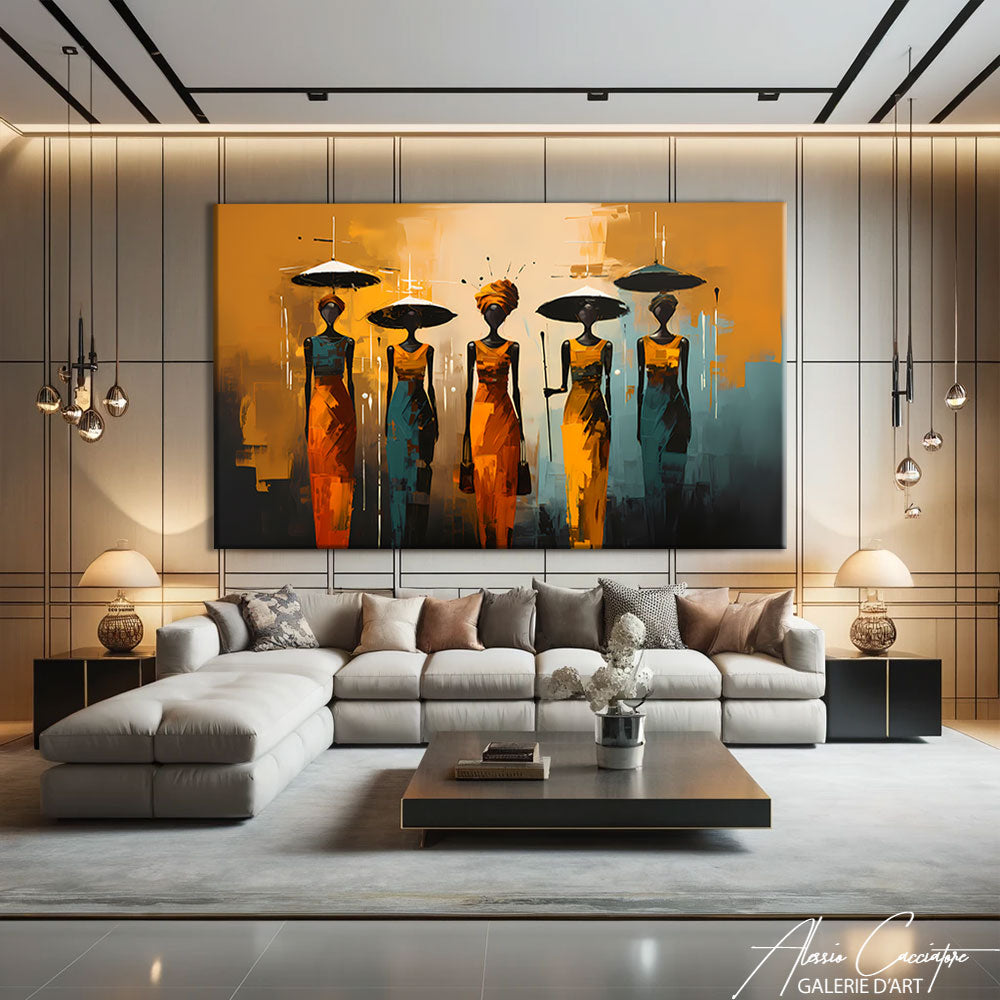 tableau avec africain