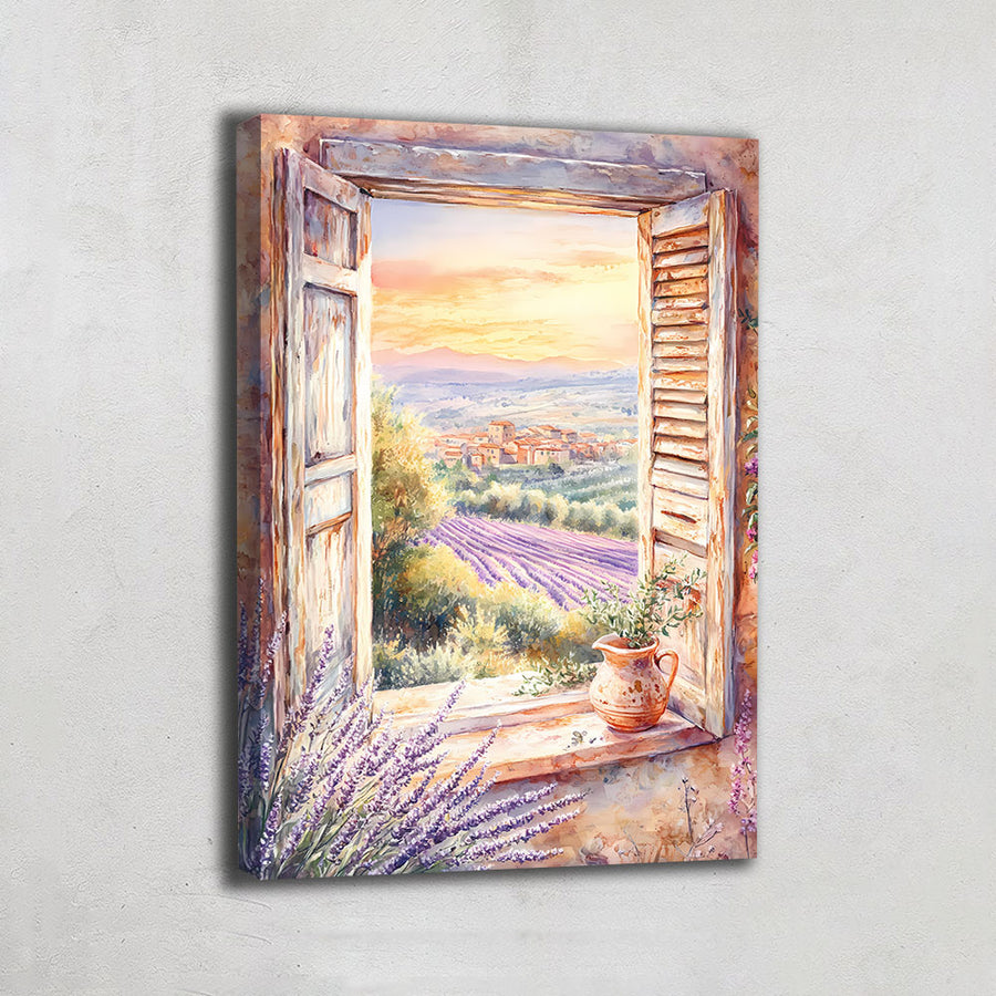 TABLEAU FENÊTRE OUVERTE SUR JARDIN