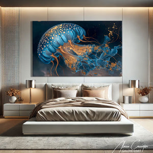Tableau Abstrait Bleu