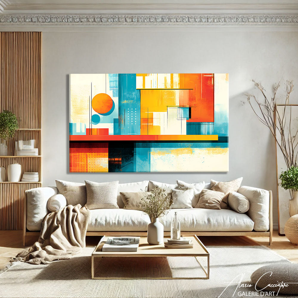 Tableau colore moderne original
