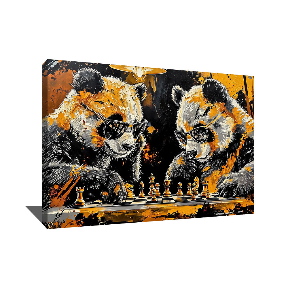 Panda Peinture Acrylique