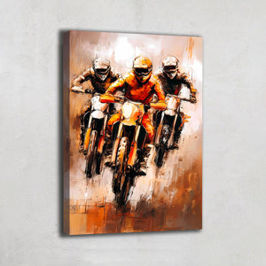 Toile Moto Cross