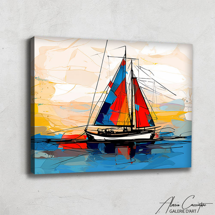 peinture bateau contemporain